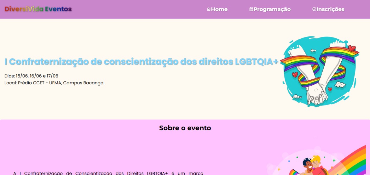 website DiversiVida Eventos