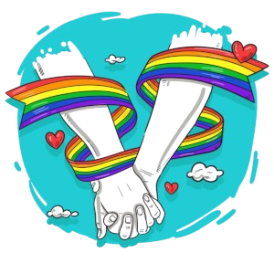 Mãos dadas representando o orgulho lgbt+